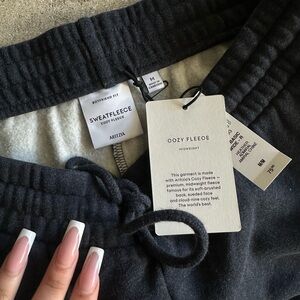 Aritzia cozy fleece heather admiral